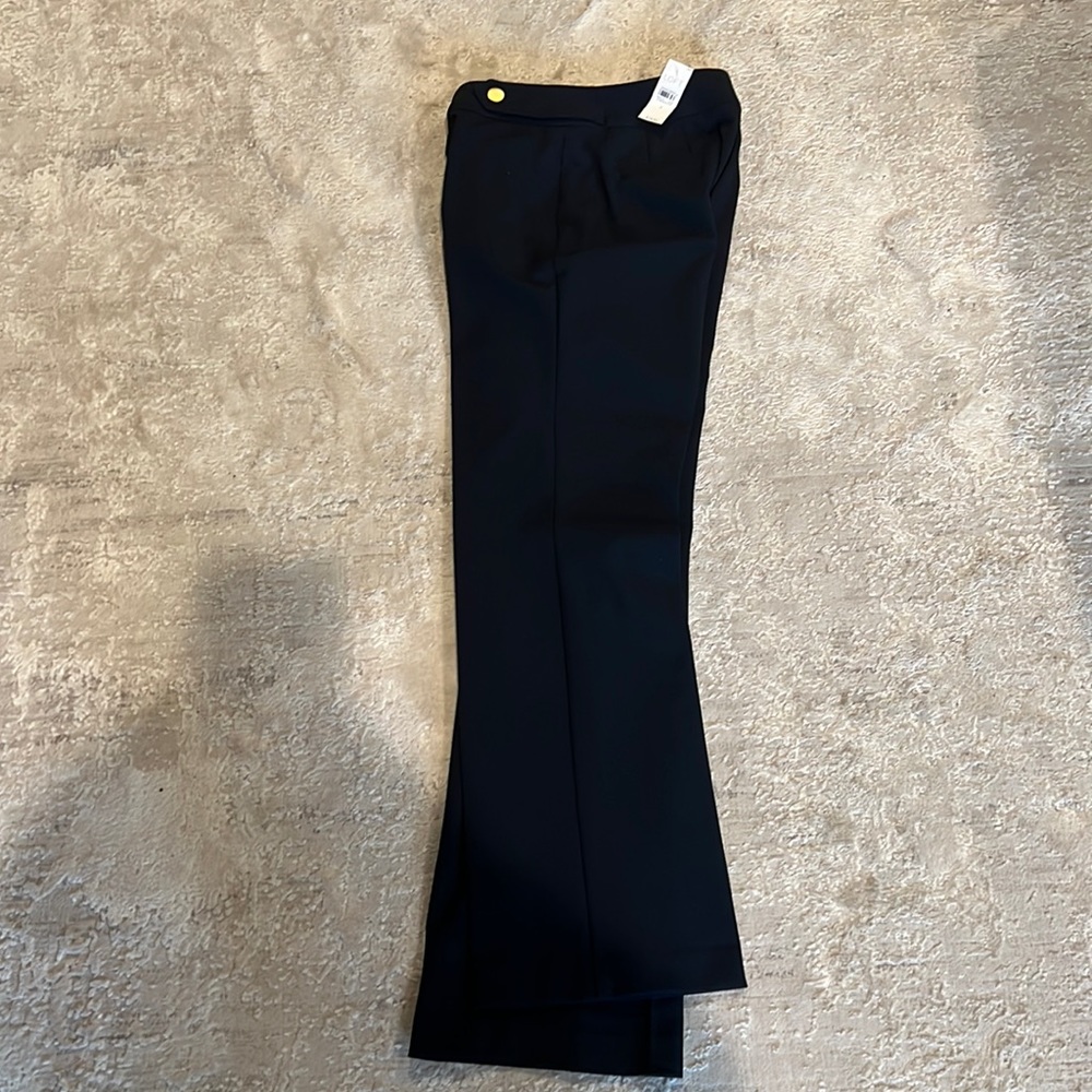 Navy Blue Golden Button Pants with Tag